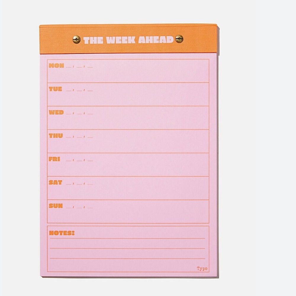 The Week Ahead Desk Planner